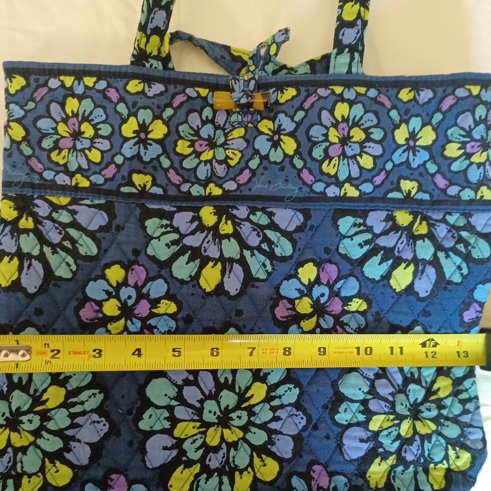 Vera Bradley blue floral tote bag - Picture 5 of 5